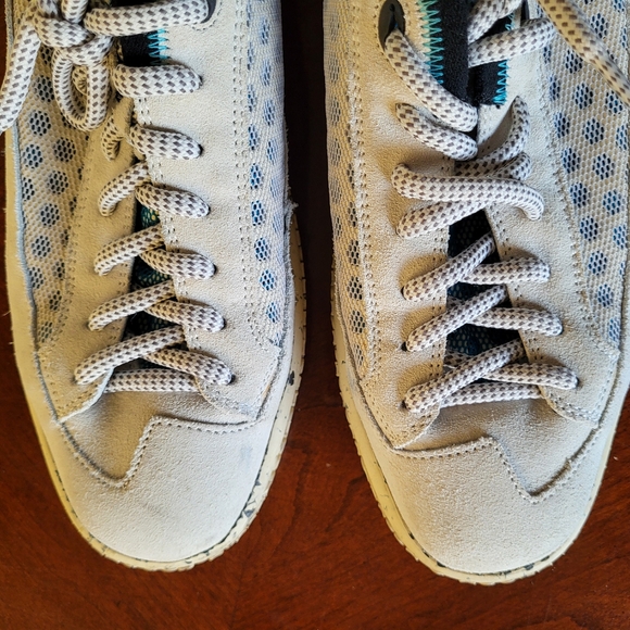 OXS Mens Leather & Nylon Upper Real Rubber Sole Sneakers MADE IN ITALY Size 8.5 - Picture 6 of 10